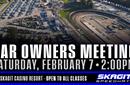 CAR OWNERS MEETING - FEB 7 AT 2:00PM