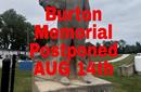 Burton Memorial Rained Out