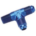 Aluminum Flare to Pipe Tee on Run Fitting, AN8 to 3/8 inch NPT