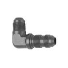 Fragola 483304BL AN Flare Bulkhead Fitting, -4 AN, 90 Degree Black