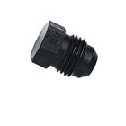 Aluminum Flare Fitting Plug, Black, -4 AN