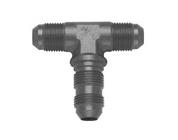 Flare Bulkhead Tee Fitting, -8 AN, Black