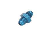 Aluminum Flare Union Adapter Fitting, Blue, -3 AN