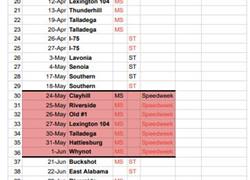 2024 Schedules have been released