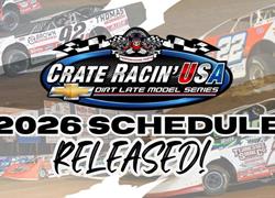 2026 Crate Racin’ USA Dirt Late Model Series Schedule Released