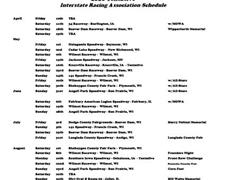 Tentative 2020 Schedule