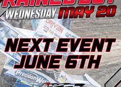 RAINED OUT Wednesday. Next Race June 6th