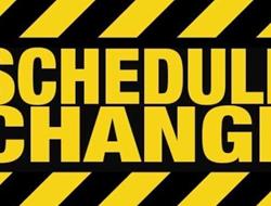 Change announced for June 19th and July 29th dates