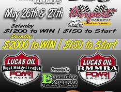 POWRi West Midgets Soar into Airport Raceway for M