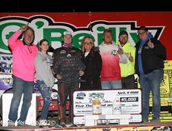 Pierce captures Lucas Oil MLRA season opener at 81