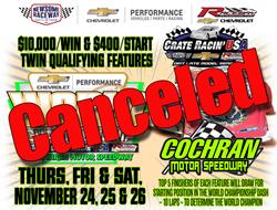 Rain Cancels Season’s Final Event for Crate Racin’