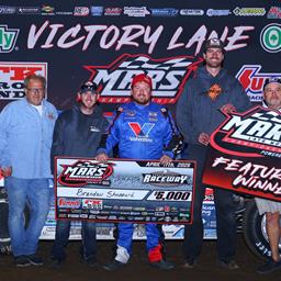 Cedar County Raceway (Tipton, IA) – MARS Late Model Championship Series – Hawkeye Land 40 – April 17th, 2025. (Josh James Artwork)