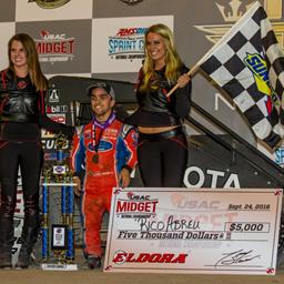 Rico Romps in Eldora 4-Crown Midget Rout