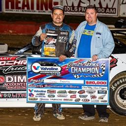 Colten Burdette of Parkersburg, WV claimed his first Valvoline American Late Model Iron-Man Series Fueled by VP championship of his career.