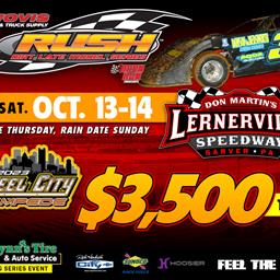 HOVIS RUSH SERIES TO CLOSE OUT 2023 SEASON AT LERNERVILLE THIS WEEKEND FOR THE "STEEL CITY STAMPEDE"; FLYNN'S TIRE LATE MODEL TOUR PLUS RUSH SPRINTS &