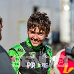 Gage Pulkrabek spends birthday weekend on the road