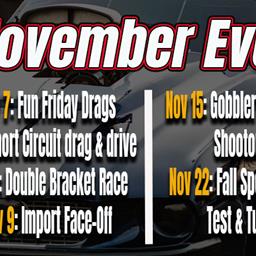 No Prep Shootout, Bracket Races, Midnight Drags, and a Drag & Drive