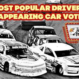Vote for Most Popular Driver & Best Appearing Car Awards on Facebook!