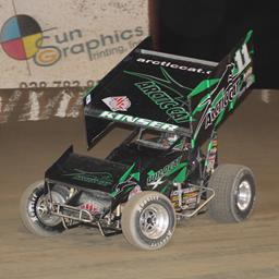 Kinser Records Pair of Top 15s During Opening Weekend of Winter Heat Sprint Car Showdown
