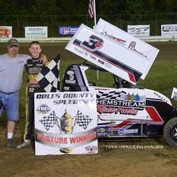 Baker, Strong, Bupp, Romack and Cooksey Win on Friday at Coles County Speedway