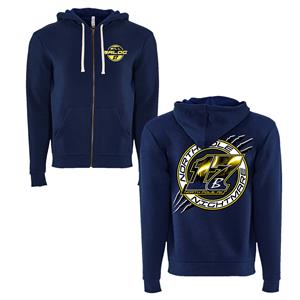 Northern Lights Full Zip Hoodie - Navy