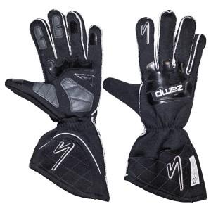 ZAMP ZR-50 RACE GLOVES- BLACK- Sz LARGE