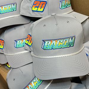 Neon BACON 20- Grey Rope SnapBack