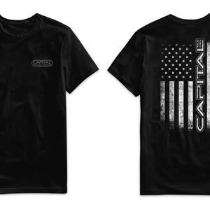 Black Capital Flag T-Shirt