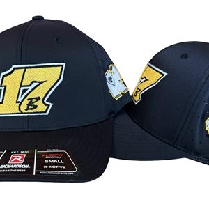 17B Perforated SnapBack Hat - Black