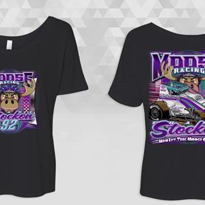 LETTIN’ THE MOOSE LOOSE AGAIN Ladies Black T