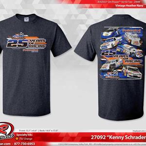 Vintage Heather Navy 25th Federated Anniversary T-Shirt