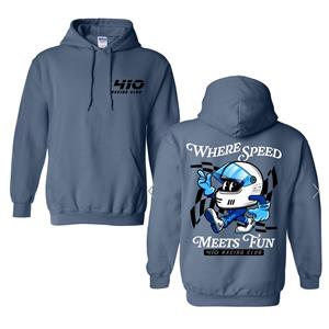 410 Racing Club Hooded Sweatshirt - Indigo Blue