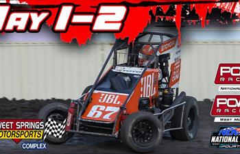 Sweet Springs Motorsports Complex Spring Shuffle with POWRi National & West Midgets