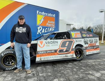 Ken Schrader in the Vaden Chevrolet No. 9