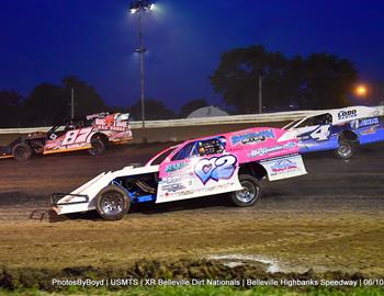 Belleville High Banks (Belleville, Kan.) – United States Modified Touring Series – Belleville Dirt Nationals – June 10th, 2022. (Todd Boyd photo)
