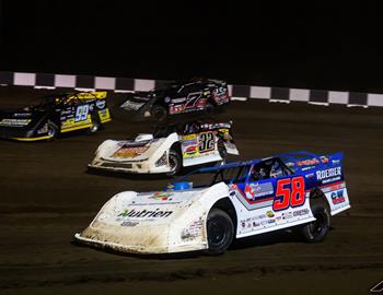 Davenport Speedway (Davenport, IA) – Lucas Oil Late Model Dirt Series (LOLMDS) – July 6th, 2022. (Heath Lawson photo)