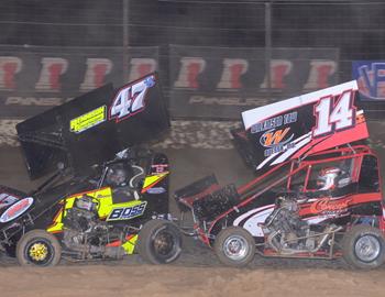 Kyle Bellm #47B and Trey Schleicher #14T