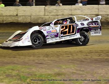 Humboldt Speedway (Humboldt, KS) – World of Outlaws Real American Beer Late Model Series – October 3rd, 2025. (Todd Boyd photo)