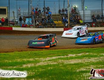 Springfield Raceway (Springfield, MO) – 4 State Dirt Late Model Series – April 26th, 2025. (Rhonda Burton Photography)