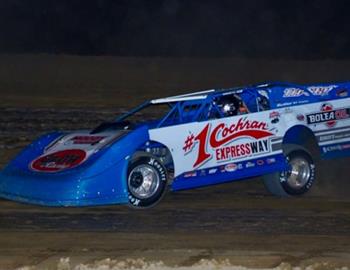 Alex Ferree won $5,000 in the Lauer Memorial on Saturday night at Marion Center (Pa.) Speedway. (Derek Bobik image)