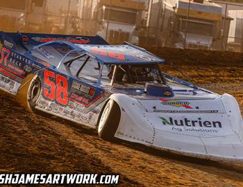 Brownstown Speedway (Brownstown, IN) – Castrol FloRacing Night in America – April 27th, 2022. (Josh James Artwork)