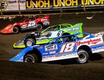 Huset’s Speedway (Brandon, SD) – Lucas Oil Late Model Dirt Series – Silver Dollar Nationals – July 22nd, 2023. (Heath Lawson photo)