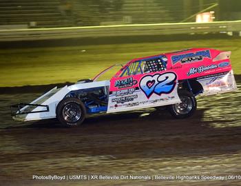 Belleville High Banks (Belleville, Kan.) – United States Modified Touring Series – Belleville Dirt Nationals – June 10th, 2022. (Todd Boyd photo)