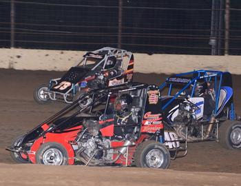 Trey Schleicher #48S, Jack Wagner #73J and Blake Bennington #81B