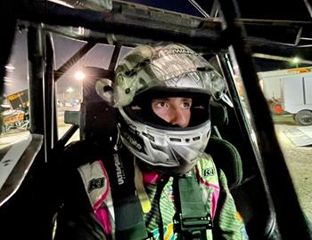 Cole ready for action at Eagle Raceway on August 20.