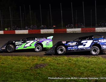 Lakeside Speedway (Kansas City, KS) – Lucas Oil Midwest Late Model Racing Association (MLRA) – August 23, 2024. (Todd Boyd photo)