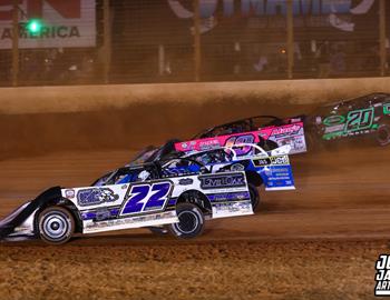 The Dirt Track at Charlotte (Concord, NC) – World of Outlaws Real American Beer Late Model Series – World Finals – November 6th-8th, 2025. (Josh James Artwork)