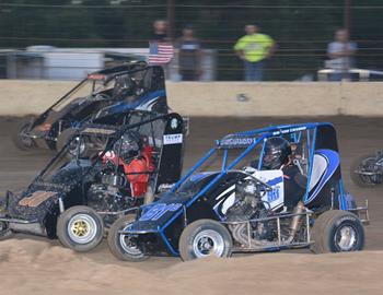 Blake Bennington #81B, Dwayne Benson #35 and Nathan Brookshier #27