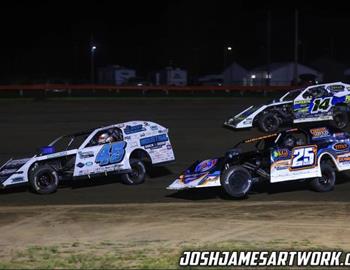 Chase Holland on track at Farmer City Raceway (Farmer City, IL) on September 1, 2023. (Josh James Artwork photo)