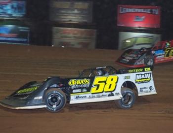 Ashton Winger claimed the $4,000 Zimmer’s United Late Model Series (ULMDS) victory at Pennsylvania’s Lernerville Speedway on Friday night. (Derek Bobik image)